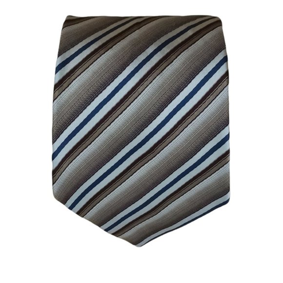 Dolce & Gabbana Other - DOLCE & GABBANA Beige Striped Silk Tie ITALY 59"/ 3.8" EC